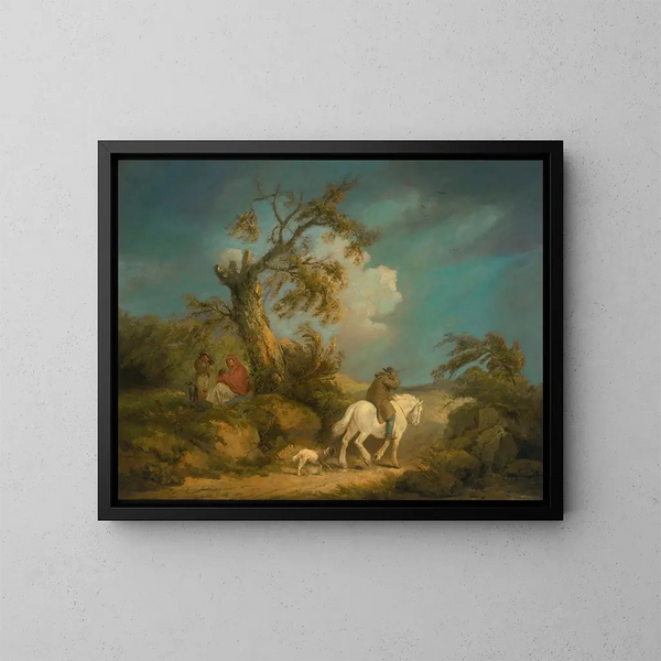 La Tempête - George Morland — inramlat konstverk på väggen
