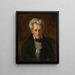 Andrew Jackson - George Peter Alexander Healy — inramlat konstverk på väggen
