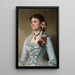 Porträtt av Madame Richard T. Crane Mary Josephine Prentice - George Peter Alexander Healy — inramlat konstverk på väggen