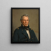 Zachary Taylor - George Peter Alexander Healy — inramlat konstverk på väggen