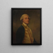 Amiral Sir Chaloner Ogle - George Romney — inramlat konstverk på väggen