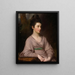 Mademoiselle Kirkpatrick - George Romney — inramlat konstverk på väggen