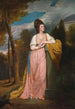 porträtt av Lady Elizabeth Capell Lady Monson - George Romney — vy av konstverket