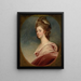 Lady Emilia Kerr - George Romney — inramlat konstverk på väggen