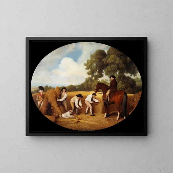 Moissonneurs - George Stubbs — inramlat konstverk på väggen