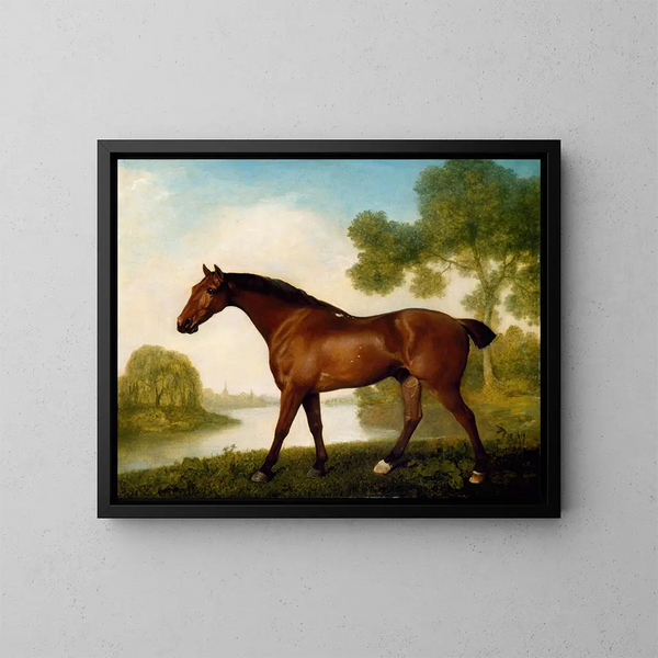 En trapplöparejägare - George Stubbs — inramlat konstverk på väggen