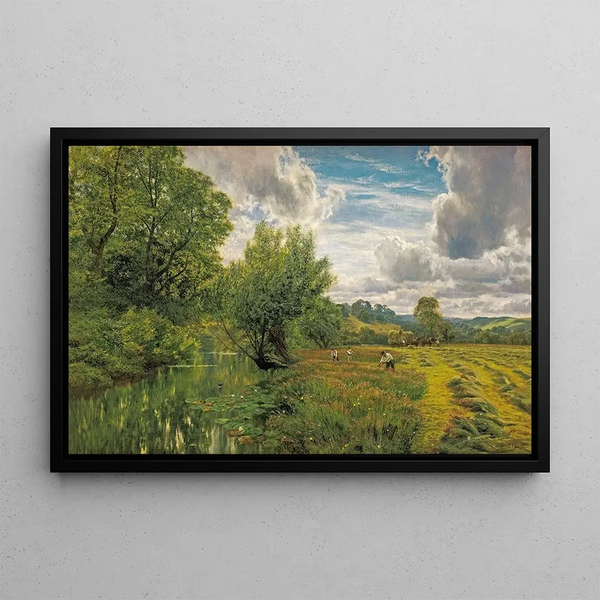 George Vicat Cole - Hayfield near Days Lock Oxon.webp