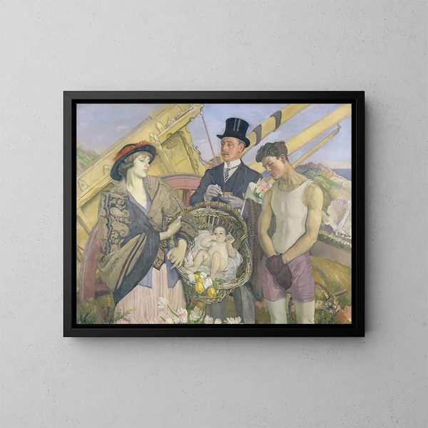 Personnages importants - George Washington Lambert — inramlat konstverk på väggen
