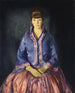 Emma i lila klänning - George Wesley Bellows — vy av konstverket