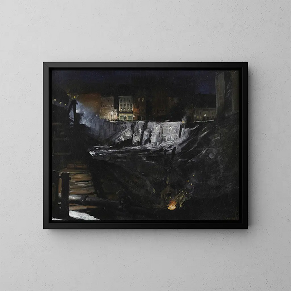 George Wesley Bellows - Excavation at Night.webp