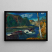 Barrage de moulin - George Wesley Bellows — inramlat konstverk på väggen