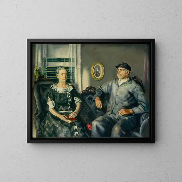 Monsieur et Madame Phillip Wase - George Wesley Bellows — inramlat konstverk på väggen