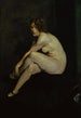 ung flicka naken Mlle Leslie Hall - George Wesley Bellows — vy av konstverket