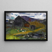 gammal lada, skuggad dal - George Wesley Bellows — inramlat konstverk på väggen