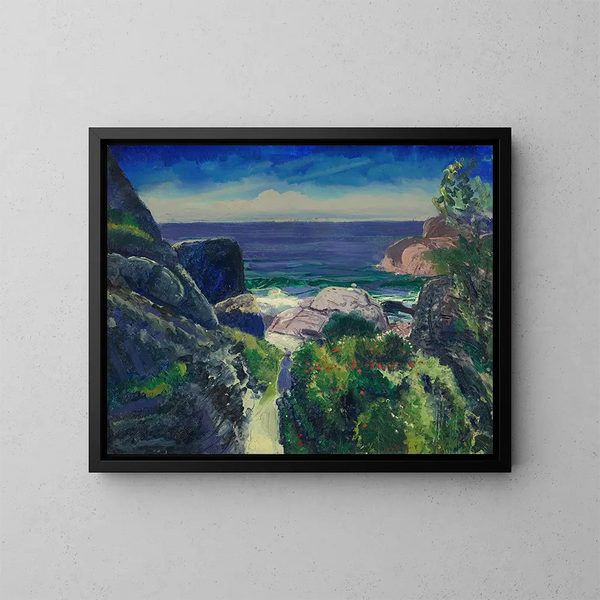 Point du Paradis - George Wesley Bellows — inramlat konstverk på väggen