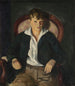 Porträtt av en pojke - George Wesley Bellows — vy av konstverket