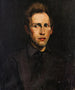 Portrait av en ung man - George Wesley Bellows — vy av konstverket