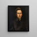 Portrait av en ung man - George Wesley Bellows — inramlat konstverk på väggen