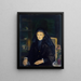 La Veuve - George Wesley Bellows — inramlat konstverk på väggen
