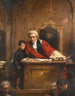 Le juge et l'enfant innocent témoin d'un crime - George William Joy — vy av konstverket
