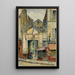 rue Mouffetard - Georges-Henri Manesse — inramlat konstverk på väggen