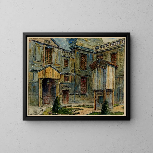 inomhusbild av Musée Carnavalet, rue de Sévigné - Georges-Henri Manesse — inramlat konstverk på väggen