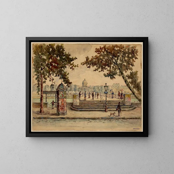 Passerelle des Arts - Georges-Henri Manesse — inramlat konstverk på väggen