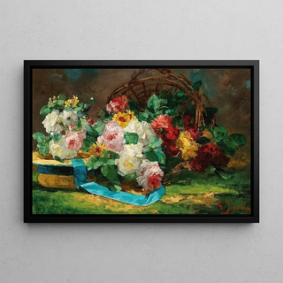 Georges Jeannin - Still Life with Roses and a Hat.webp