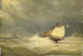 Mer agitée med segelbåtar - Georges Johannes Hoffmann — vy av konstverket