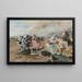 En söndag vid havskanten - Georges Jules Victor Clairin — inramlat konstverk på väggen