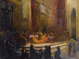 Georges Jules Victor Clairin - Elgantes dans une glise espagnole.webp