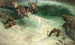 Naïades och kentaurer i vågorna - Georges Jules Victor Clairin — vy av konstverket