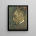 Portrait de Verhaeren - Georges Lemmen — inramlat konstverk på väggen