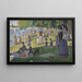 En söndag eftermiddag på Île de la Grande Jatte - Georges Seurat — inramlat konstverk på väggen