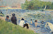Baigneurs Studie för Baigneurs i Asnières - Georges Seurat — vy av konstverket