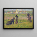 Figurer i ett landskap - Georges Seurat — inramlat konstverk på väggen