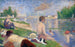 Studie för de slutgiltiga badarna i Asnières - Georges Seurat — vy av konstverket