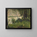 Bord de rivière herbeux - Georges Seurat — inramlat konstverk på väggen