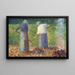 Faneurs à Montfermeil - Georges Seurat — inramlat konstverk på väggen