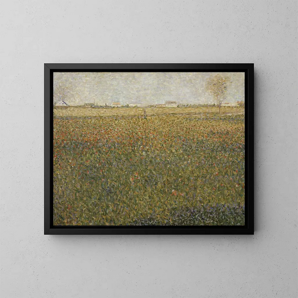 La Luzerne à Saint-Denis - Georges Seurat — inramlat konstverk på väggen