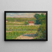 La maison au toit rouge - Georges Seurat — inramlat konstverk på väggen