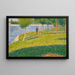 Le Saint-Cyrien - Georges Seurat — inramlat konstverk på väggen
