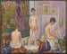 Les poseuses ensemble - Georges Seurat — vy av konstverket