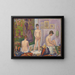 Les poseuses ensemble - Georges Seurat — inramlat konstverk på väggen