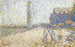 L'Hospice et le Phare de Honfleur - Georges Seurat — vy av konstverket
