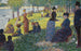 Esquisse à l'huile för La Grande Jatte - Georges Seurat — vy av konstverket
