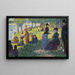 Esquisse à l'huile för La Grande Jatte - Georges Seurat — inramlat konstverk på väggen