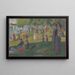 Studie för En söndag eftermiddag på ön La Grande Jatte - Georges Seurat — inramlat konstverk på väggen