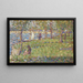 Studie för La Grande Jatte - Georges Seurat — inramlat konstverk på väggen