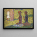 Studie av figurer för La Grande Jatte - Georges Seurat — inramlat konstverk på väggen
